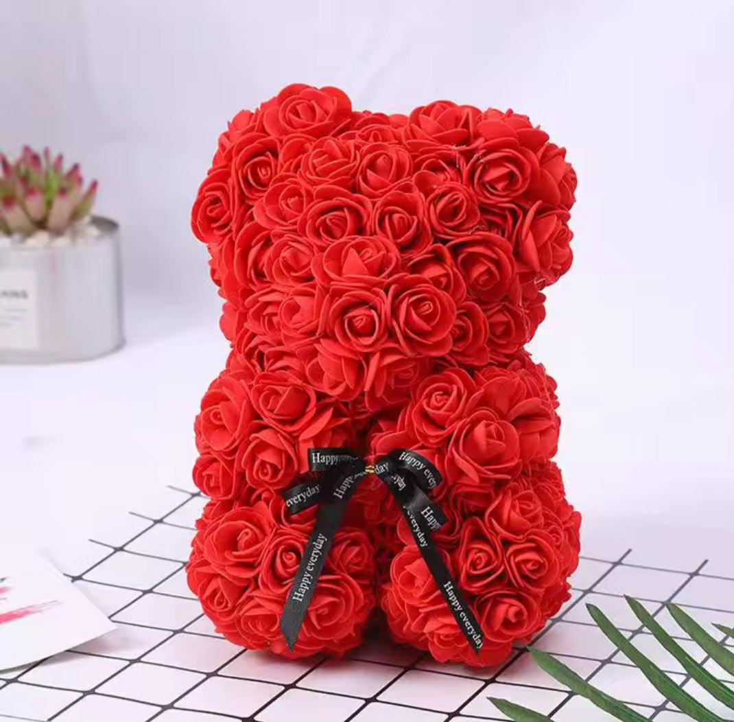 25 cm Artificial Teddy Rose – Perfect Valentine’s Gift