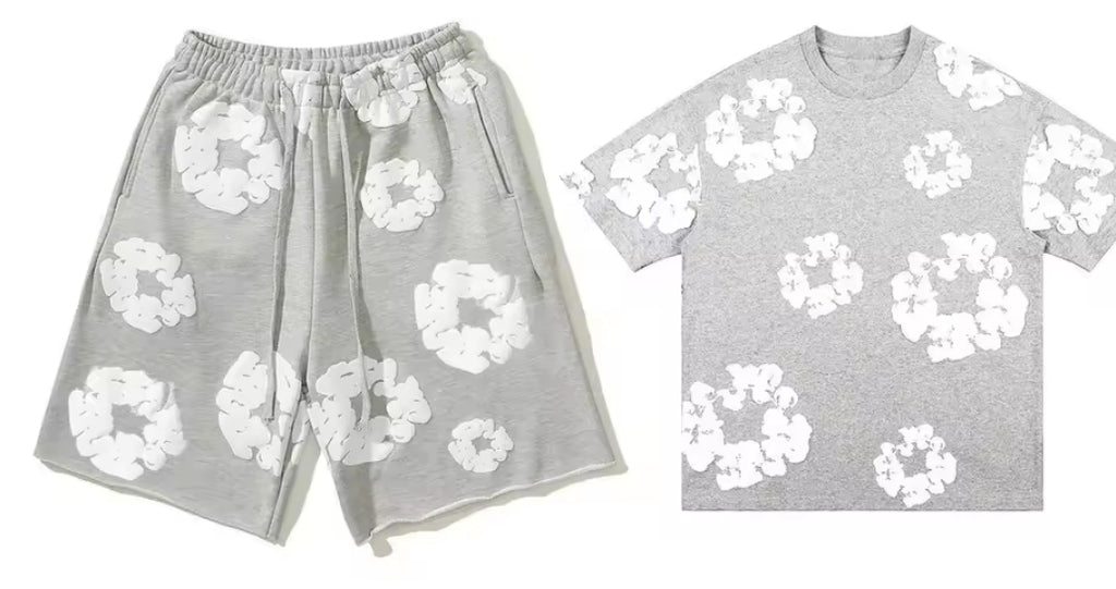 D.T Summer Streetwear Set – Short-Sleeve Shirt & Shorts (Unisex)