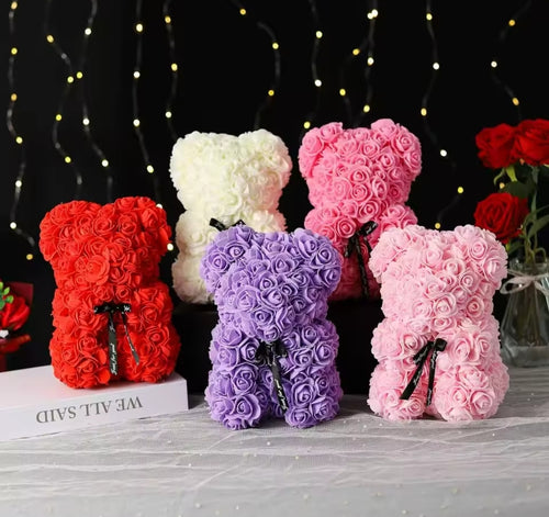 25 cm Artificial Teddy Rose – Perfect Valentine’s Gift