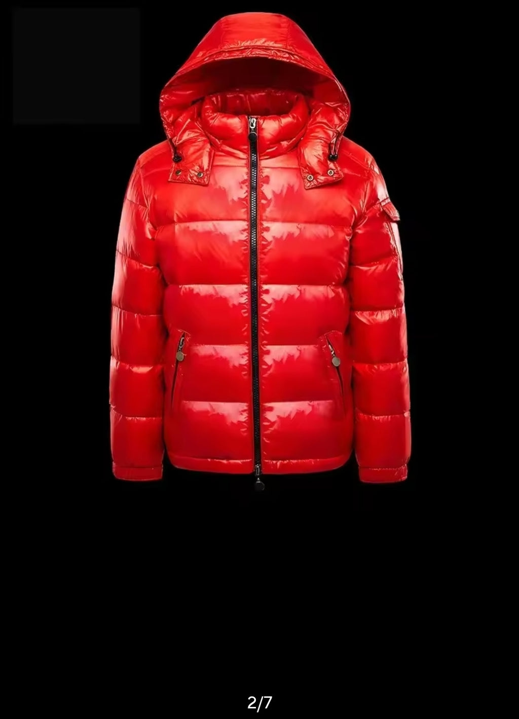 Men’s Waterproof Glossy Down Jacket – Lightweight Winter Parka